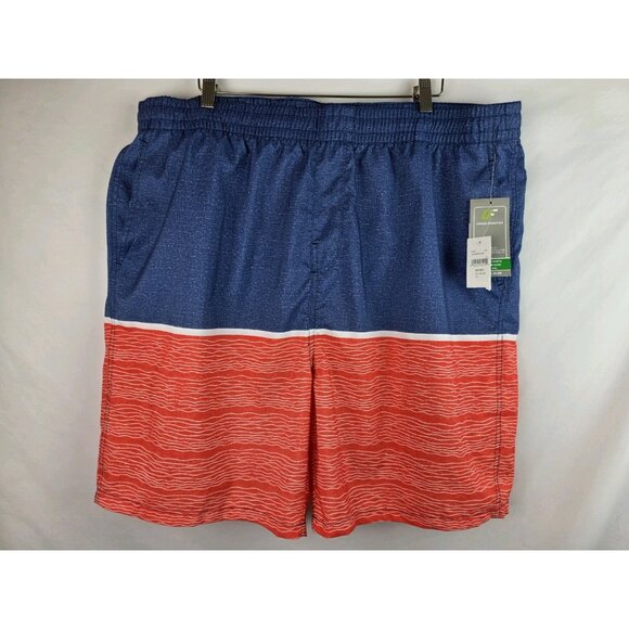 Urban Frontier Men's Swim Shorts Size XXL Blue & Orange Swimsuit Swim Shorts - Picture 8 of 8